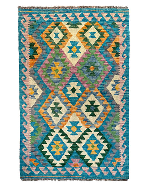 Kilim Rug | 153cm x 99cm | Chalk Kilim Rug | Emma Mellor Rugs London