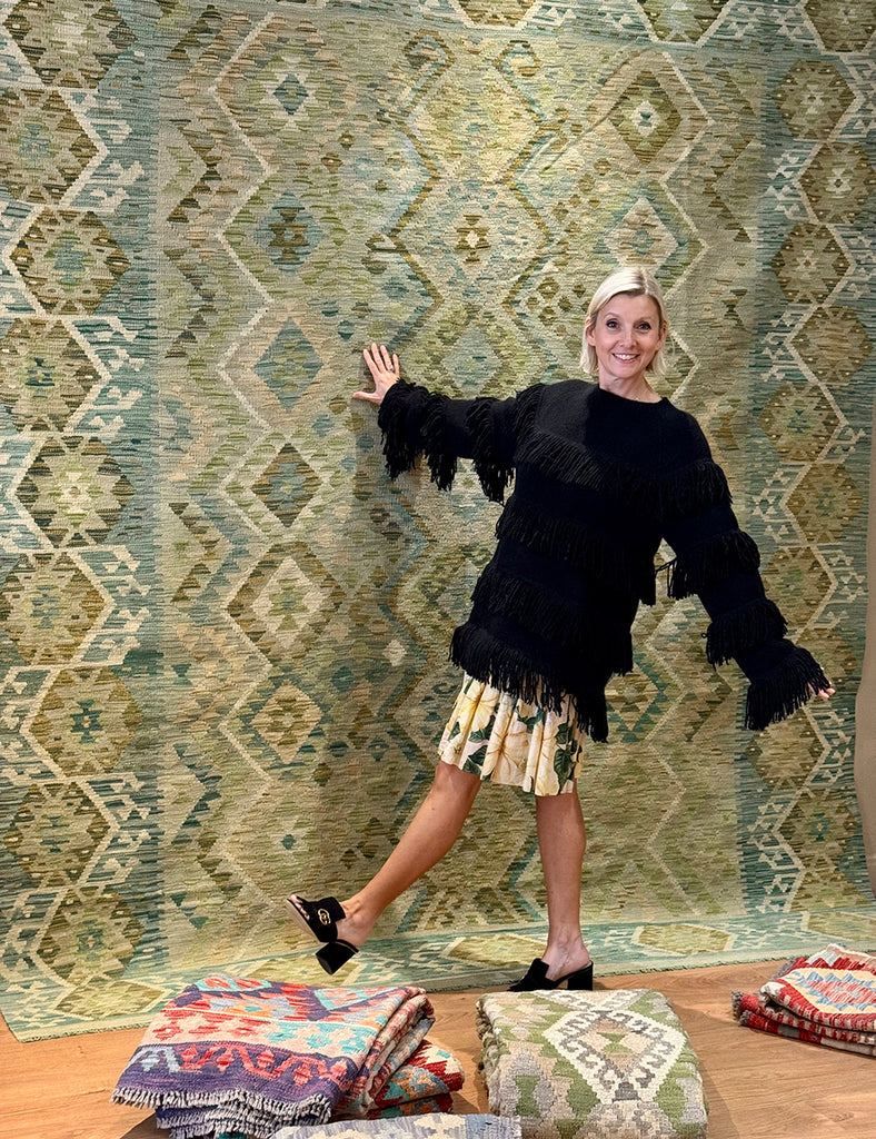 Chalk Kilim Rug | 295cm x 245cm | Kilims | Emma Mellor Handmade Rugs