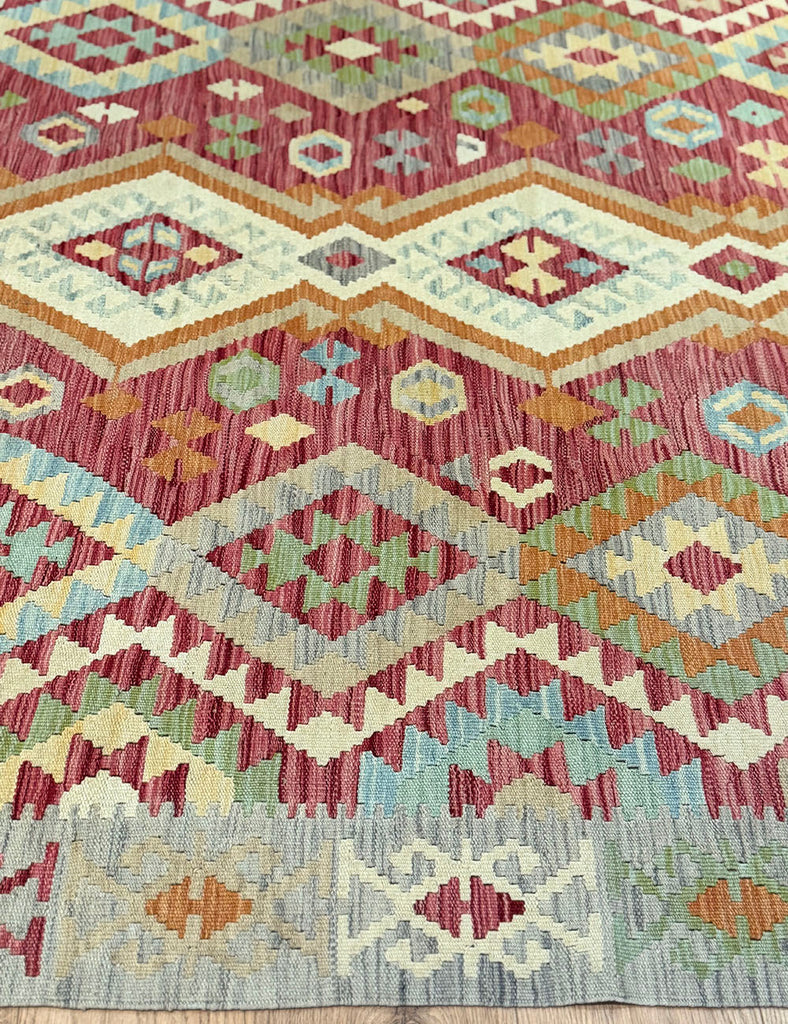 Kilim Rug | 249cm x 186cm | Chalk Kilim Rug | Emma Mellor Rugs London