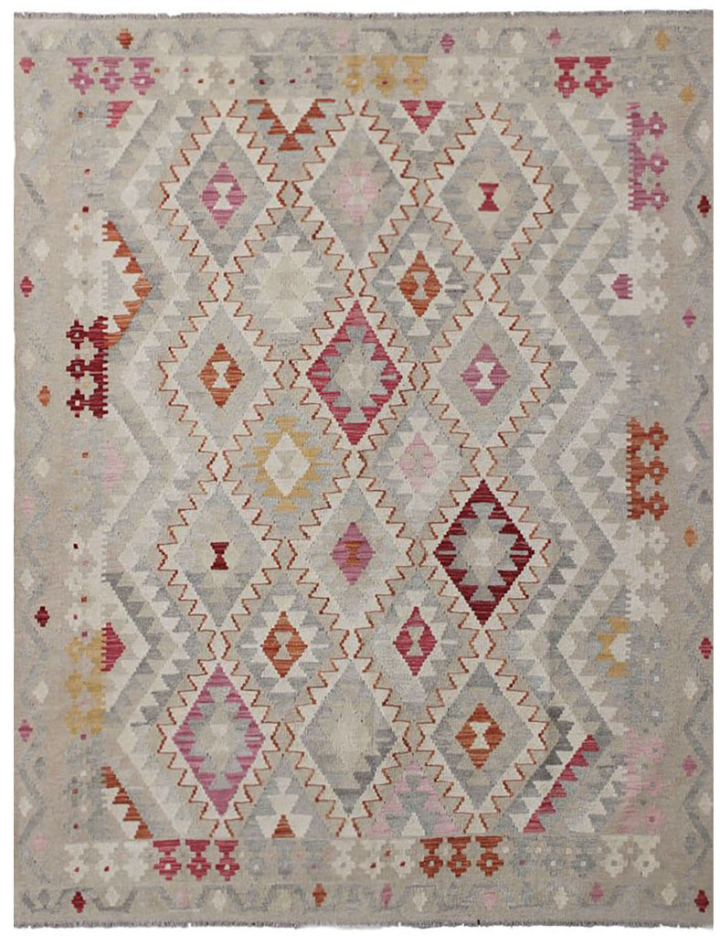 Kilim Rug | 230cm x 178cm | Chalk Kilim Rug | Emma Mellor Rugs London