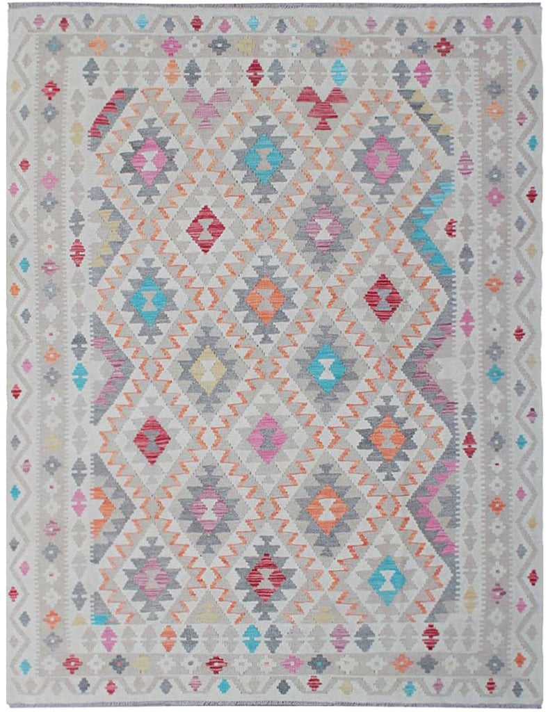Kilim Rug | 230cm x 173cm | Chalk Kilim Rug | Emma Mellor Rugs London