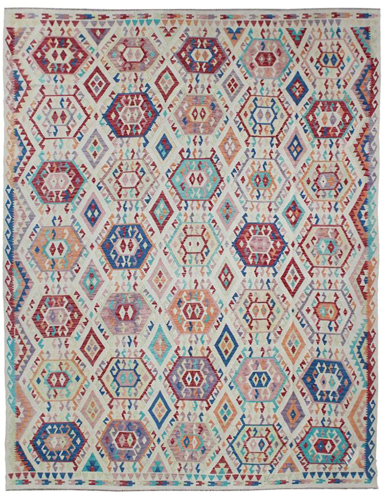 Chalk Kilim Rug | 392cm x 315cm | Kilims | Emma Mellor Handmade Rugs