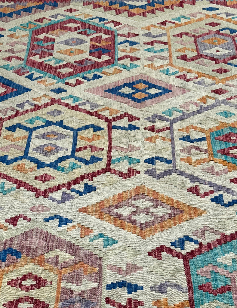 Chalk Kilim Rug | 392cm x 315cm | Kilims | Emma Mellor Handmade Rugs