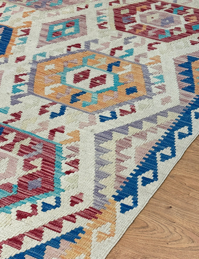 Chalk Kilim Rug | 392cm x 315cm | Kilims | Emma Mellor Handmade Rugs