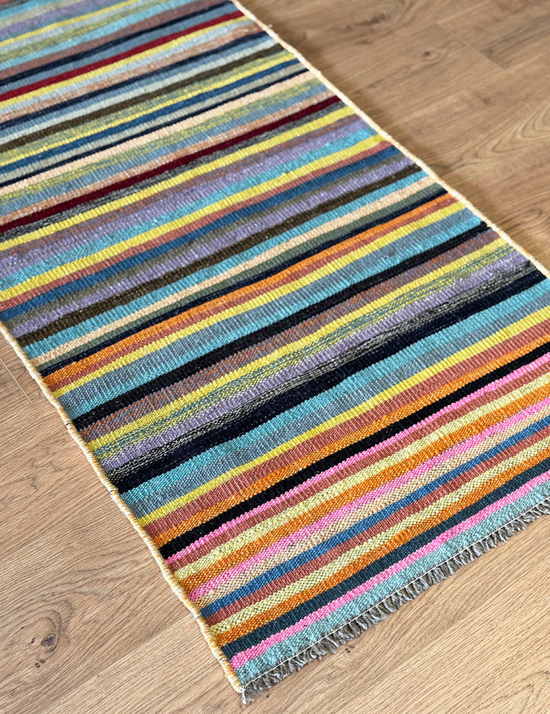 Scandinavian Kilim Runner | 245cm x 75cm | Ingaborg | Emma Mellor Rugs