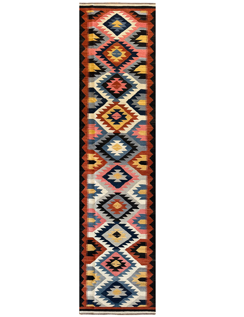 Kilim Runner | 345cm x 85cm | Hall Runners | Emma Mellor Handmade Rugs