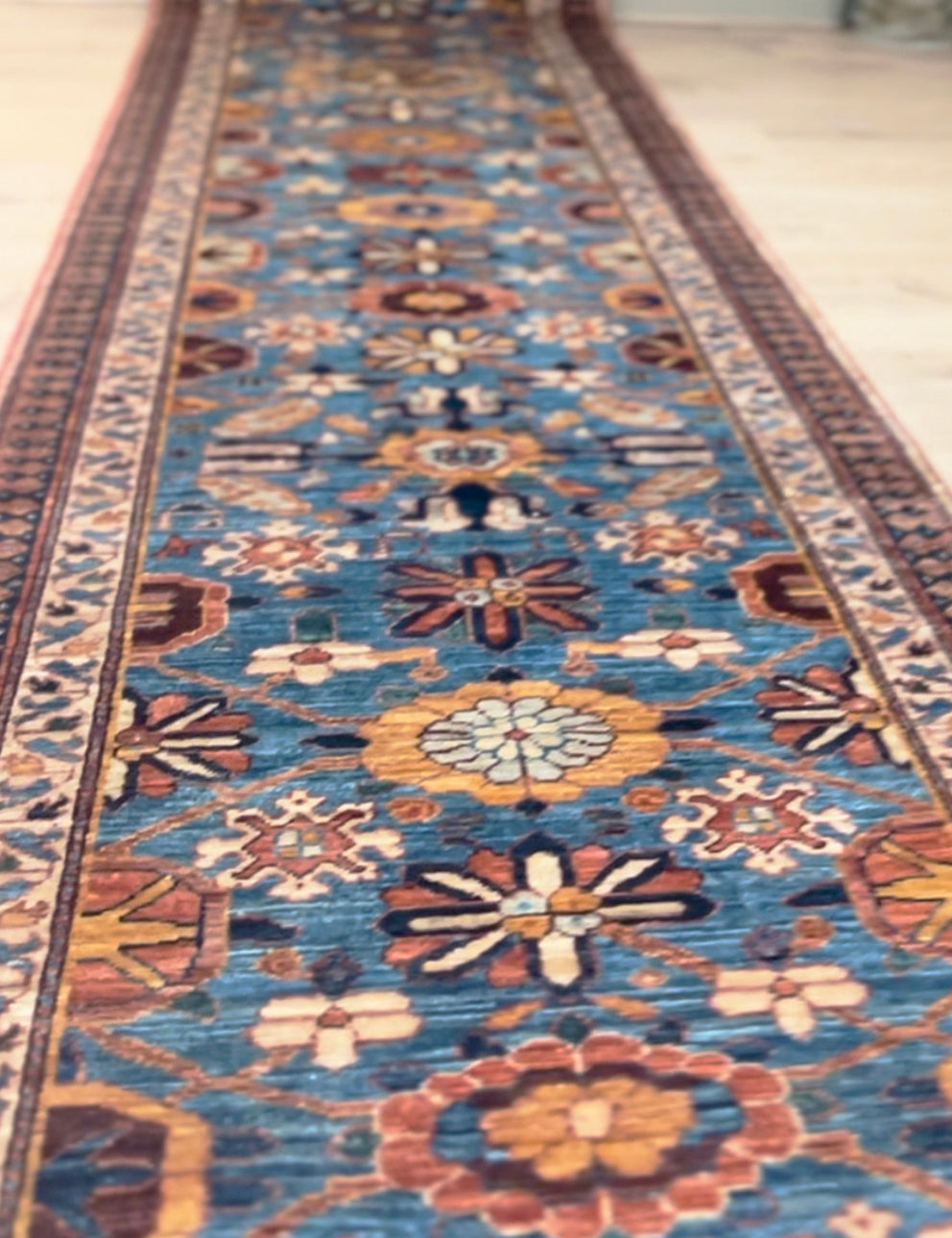 Long Custom Rug Long Runner | 589cm x 90cm | Long Hall Runners & Rugs | Emma Mellor ...
