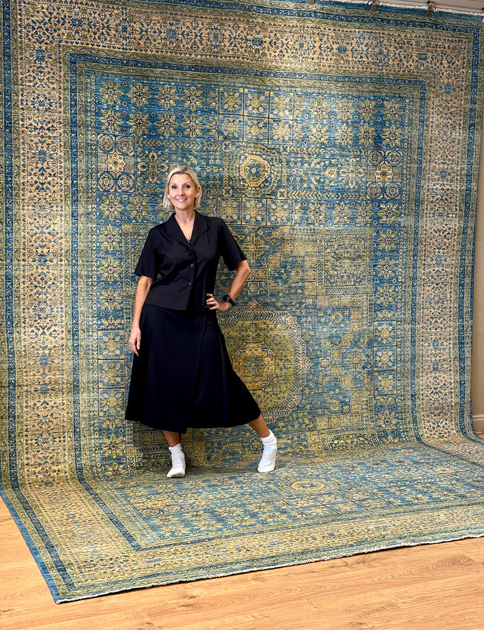 Mamluck Rug Mamluk Rug | 412cm x 303cm | Large Rugs | Emma Mellor Handmade Rugs ...