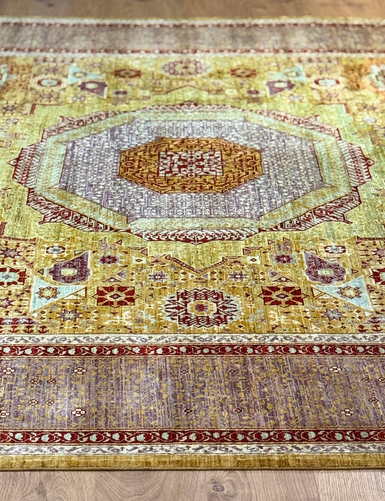 Mamluk Rug | 355cm x 275cm | Large Rugs | Emma Mellor Handmade Rugs