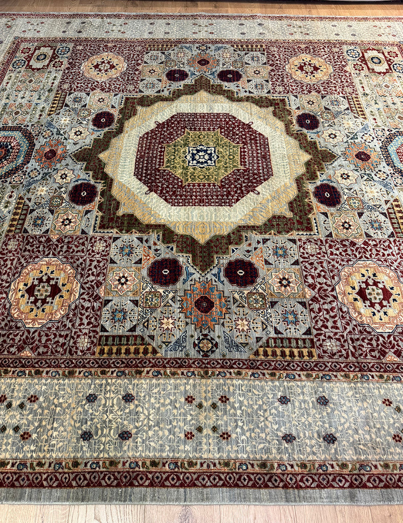 Mamluk Rug | 291cm x 252cm | Large Rugs | Emma Mellor Handmade Rugs