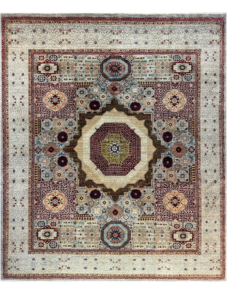Mamluk Rug | 291cm x 252cm | Large Rugs | Emma Mellor Handmade Rugs