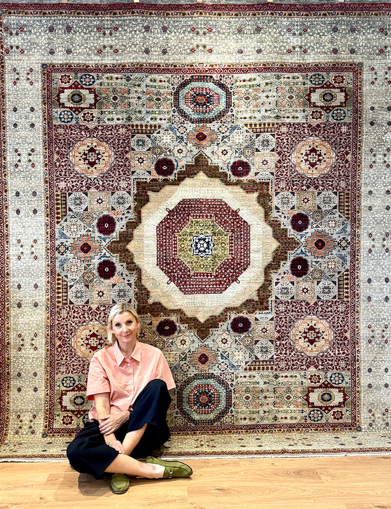 Mamluk Rug | 291cm x 252cm | Large Rugs | Emma Mellor Handmade Rugs