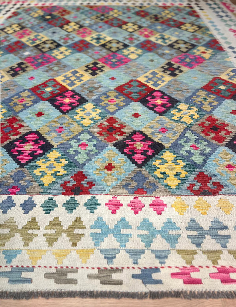 Kilim Rug | 300cm x 258cm | Mamora Kilim Rug | Emma Mellor Rugs London