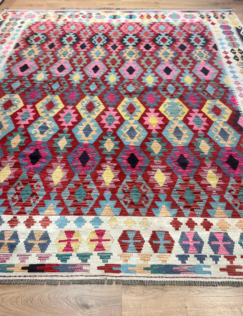Kilim Rug | 300cm x 268cm | Mamora Kilim Rug | Emma Mellor Rugs London