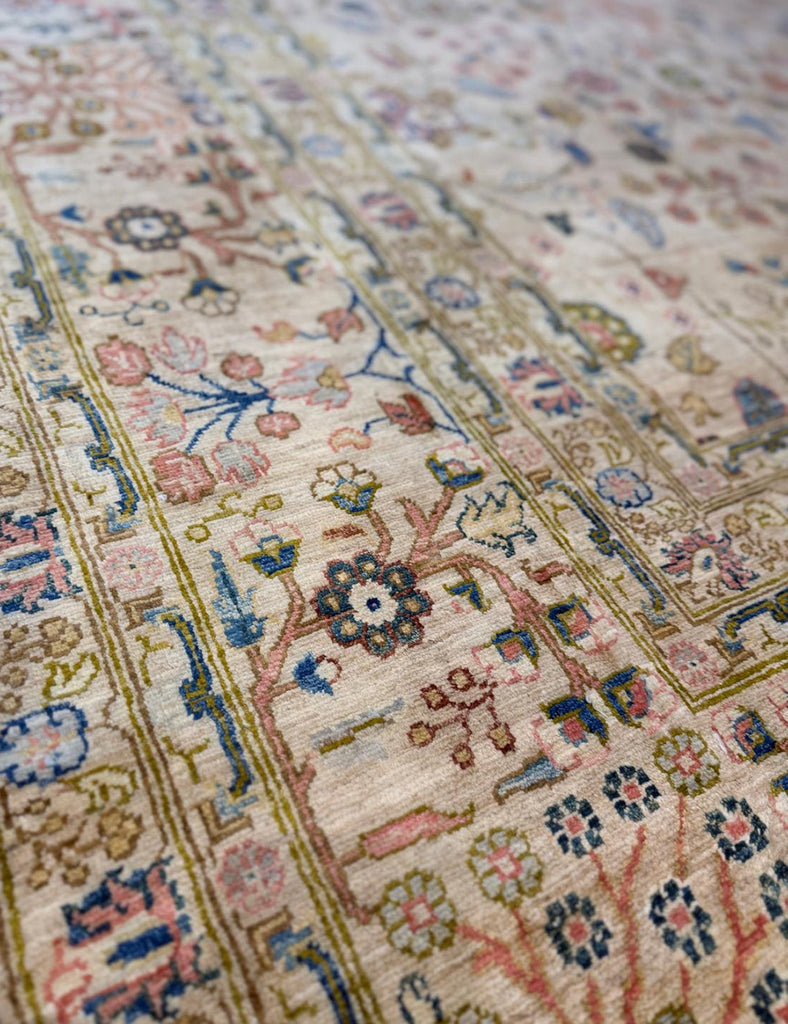 Petit Trianon Mazar Rug  - 405cm x 300cm - Large Rugs - Handmade with fine wool and natural dyes | Worldwide Shipping | Emma Mellor Handmade Rugs