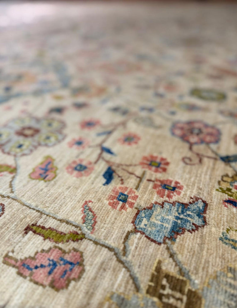 Petit Trianon Mazar Rug  - 405cm x 300cm - Large Rugs - Handmade with fine wool and natural dyes | Worldwide Shipping | Emma Mellor Handmade Rugs