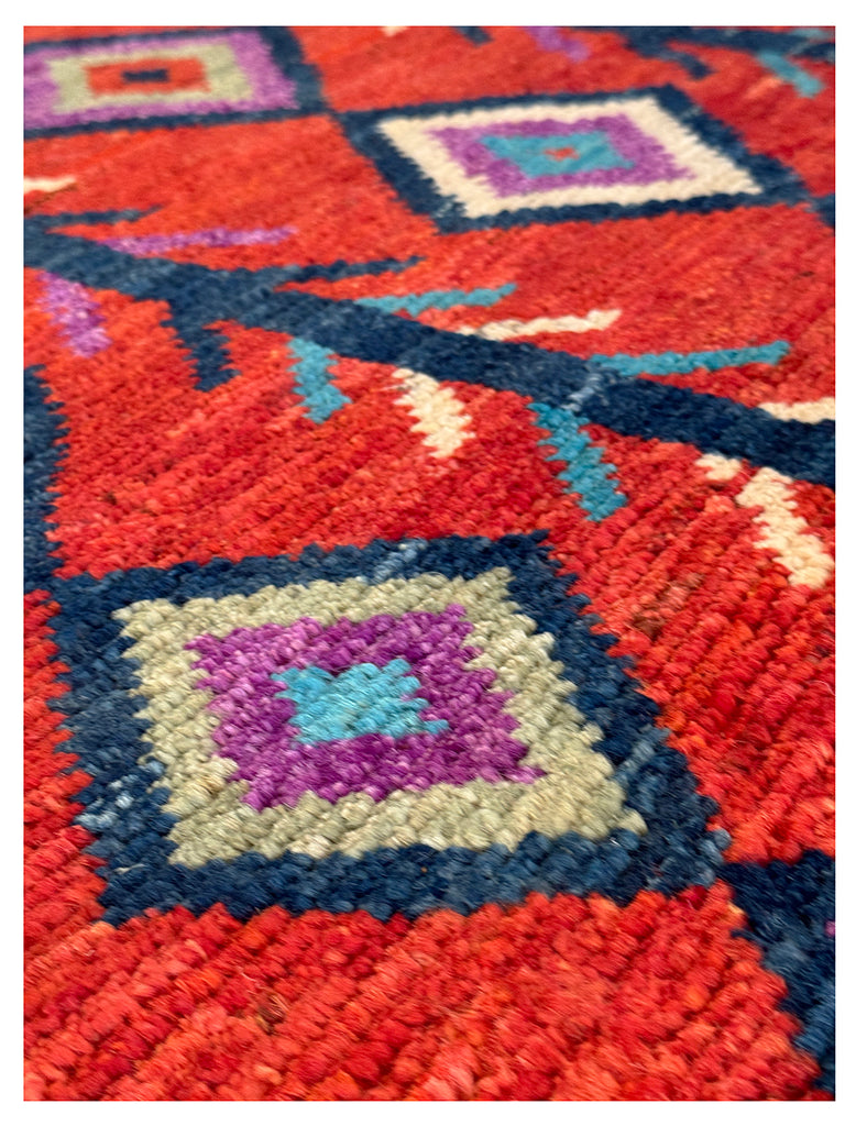 Nomadic Afghan Rug | 143cm x 100cm (4'8 x 3'3) | Contemporary Rugs | Emma Mellor