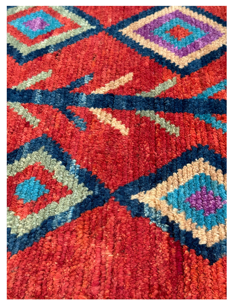 Nomadic Afghan Rug | 143cm x 100cm (4'8 x 3'3) | Contemporary Rugs | Emma Mellor