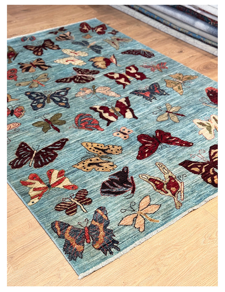 Papillon Rug | 206cm x 145cm | Butterfly Rugs | Emma Mellor Rugs