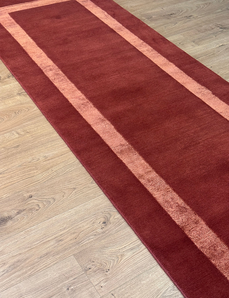Terracotta Hall Runner | Hall Runners | Emma Mellor Handmade Rugs