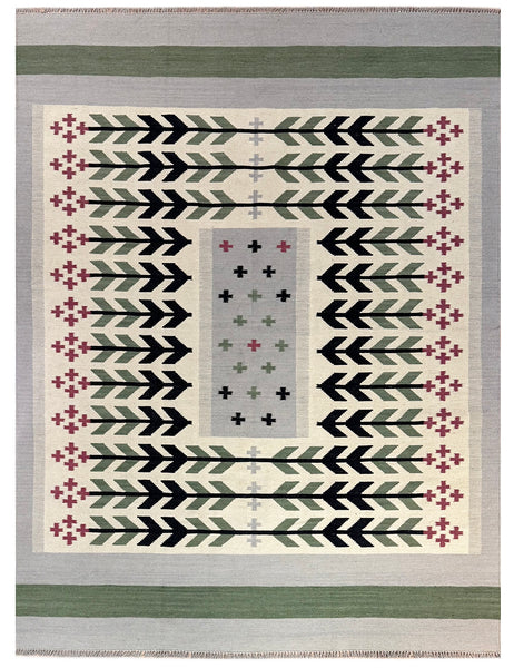 Scandinavian Kilim | 241cm x 182cm | Swedish Kilim Rugs | Emma Mellor