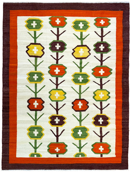 Scandinavian Kilim | 240cm x 174cm | Swedish Kilim Rugs | Emma Mellor