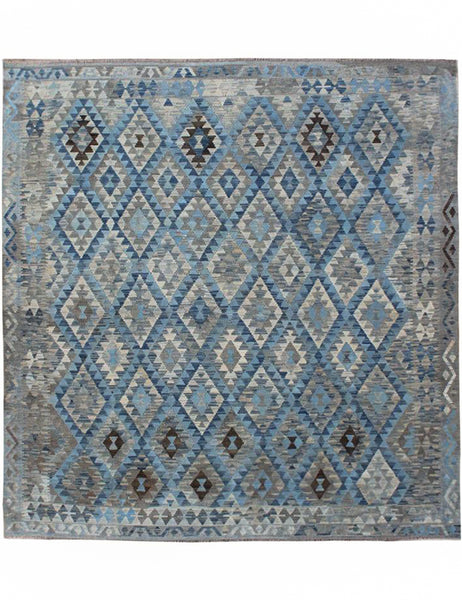 Chalk Kilim Rug | 280cm x 266cm | Kilims | Emma Mellor Handmade Rugs