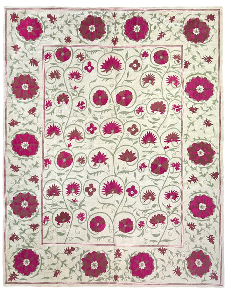 Suzani Rug | 302cm x 235cm | Suzani Rugs | Emma Mellor Handmade Rugs