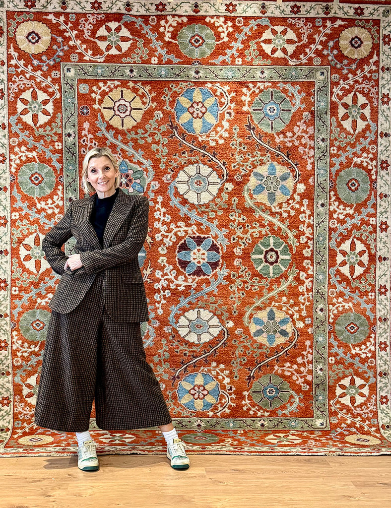 Suzani Rug |  300cm x 245cm | Suzani Rugs | Emma Mellor Handmade Rugs