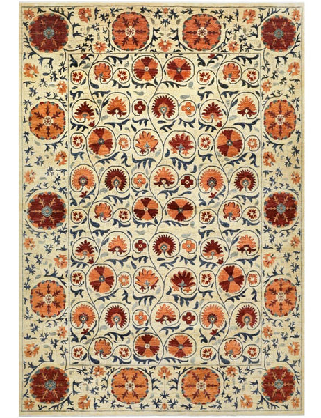 Suzani Rug | 408cm x 300cm | Suzani Rugs | Emma Mellor Handmade Rugs