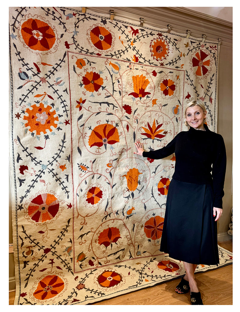 Suzani Rug | 300cm x 245cm | Suzani Rugs | Emma Mellor Handmade Rugs