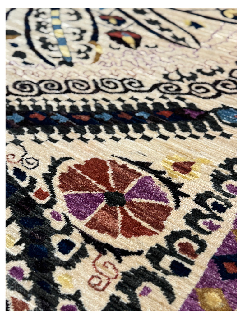 Suzani Rug |  303cm x 245cm| Suzani Rugs | Emma Mellor Handmade Rugs