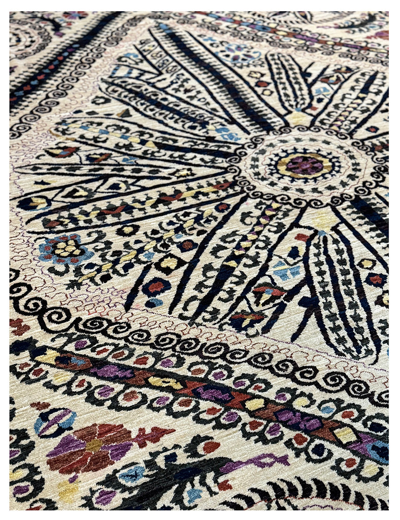 Suzani Rug |  303cm x 245cm| Suzani Rugs | Emma Mellor Handmade Rugs