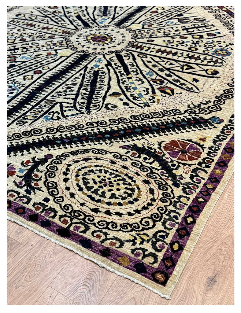 Suzani Rug |  303cm x 245cm| Suzani Rugs | Emma Mellor Handmade Rugs