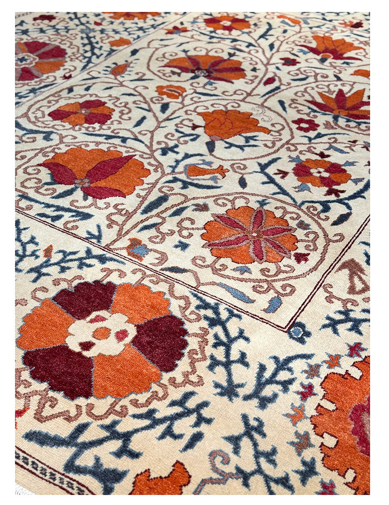Suzani Rug |  305cm x 257cm | Suzani Rugs | Emma Mellor Handmade Rugs