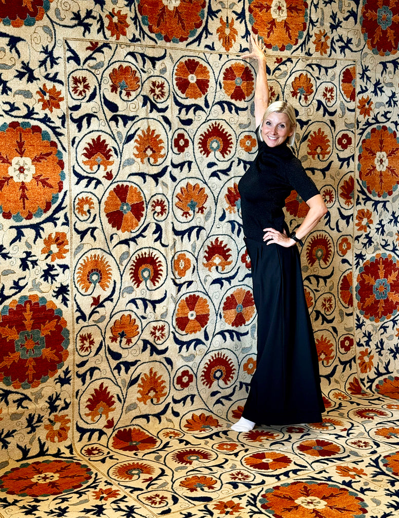 Suzani Rug |  400cm x 300cm | Suzani Rugs | Emma Mellor Handmade Rugs
