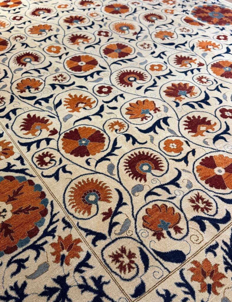Suzani Rug |  400cm x 300cm | Suzani Rugs | Emma Mellor Handmade Rugs