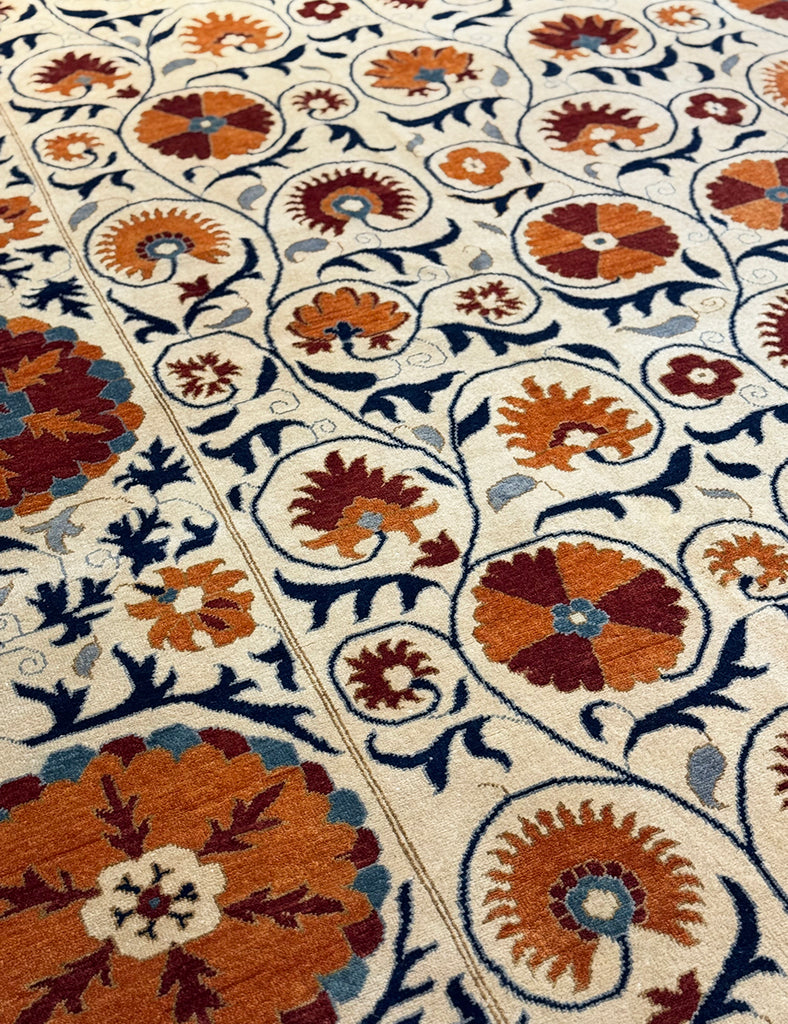 Suzani Rug |  400cm x 300cm | Suzani Rugs | Emma Mellor Handmade Rugs