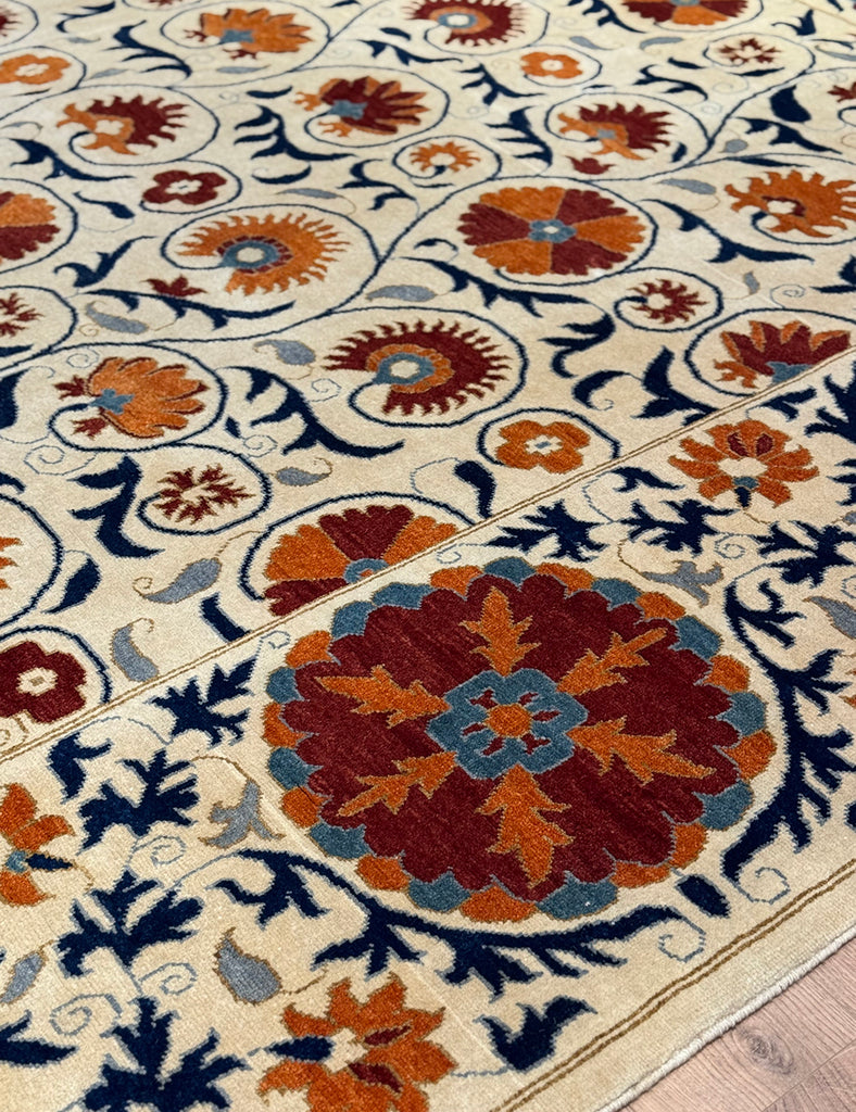 Suzani Rug |  400cm x 300cm | Suzani Rugs | Emma Mellor Handmade Rugs