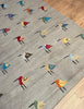 Suzani little birds rug Emma Mellor