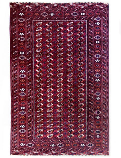 Antique Tekke Turkoman - 367cm x 241cm (12ft x 7-11ft) - Antique Rugs - THE HANDMADE RUG COMPANY