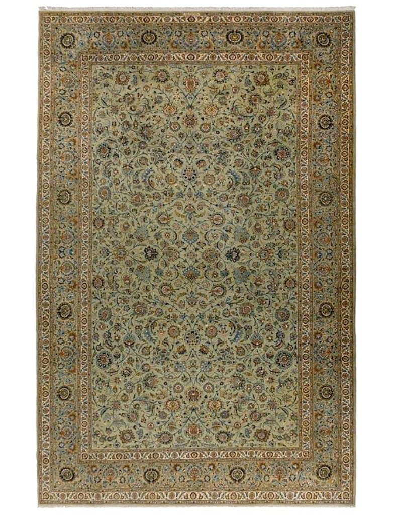 Large Kashan - 566cm x 348cm (18-7ft x 11-5ft) - Large Rugs - THE HANDMADE RUG COMPANY