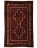 Antique Afshar - 195cm x 125cm (6'5 x 4'1) - Antique Rugs - HANDMADE RUG COMPANY