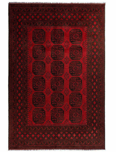 Afghan Aqcha Rug - 280cm x 199cm ( 9-2ft x 6-6ft) - Afghan Carpets -  The Handmade Rug Company