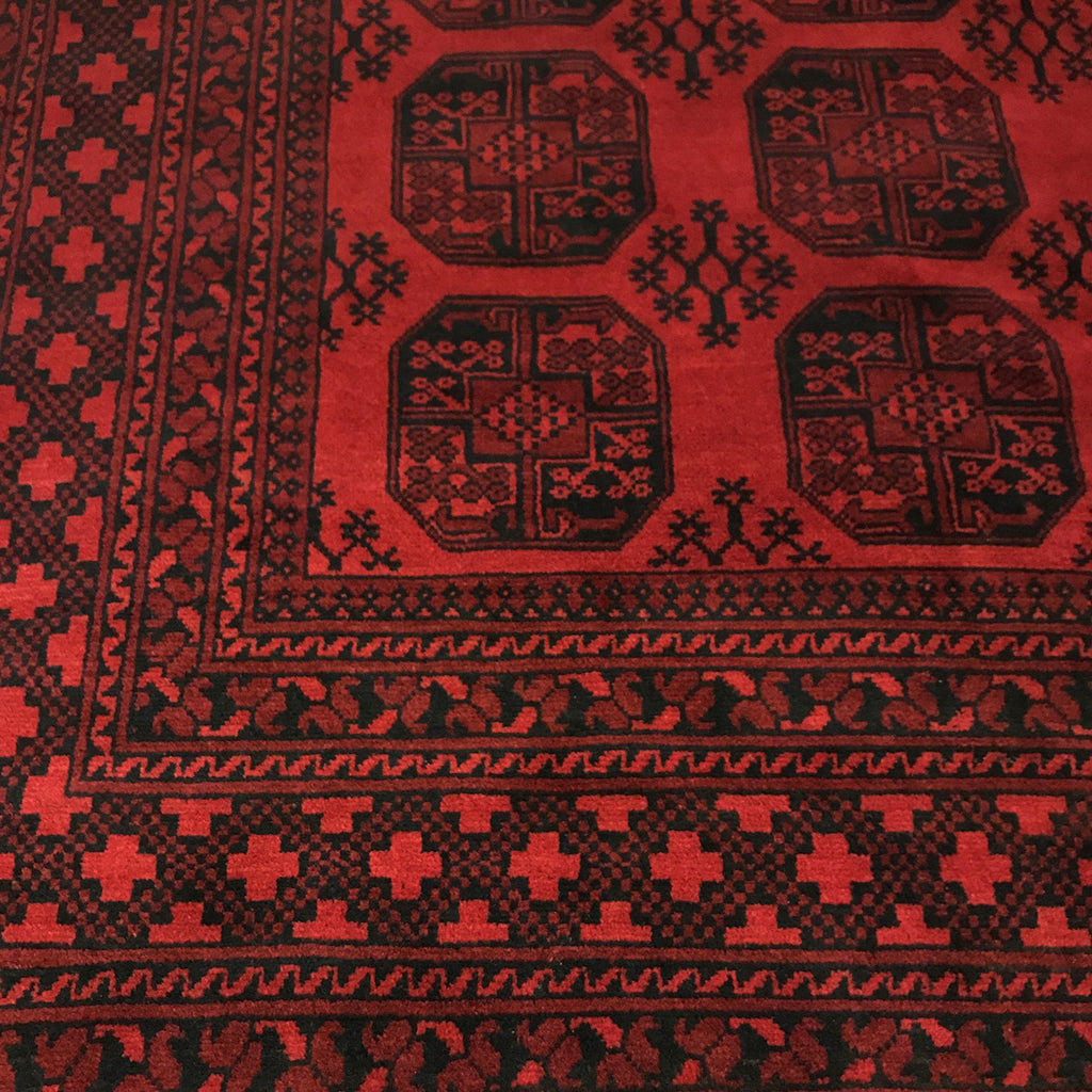 Afghan Aqcha Rug - 280cm x 199cm ( 9-2ft x 6-6ft) - Afghan Carpets -  The Handmade Rug Company
