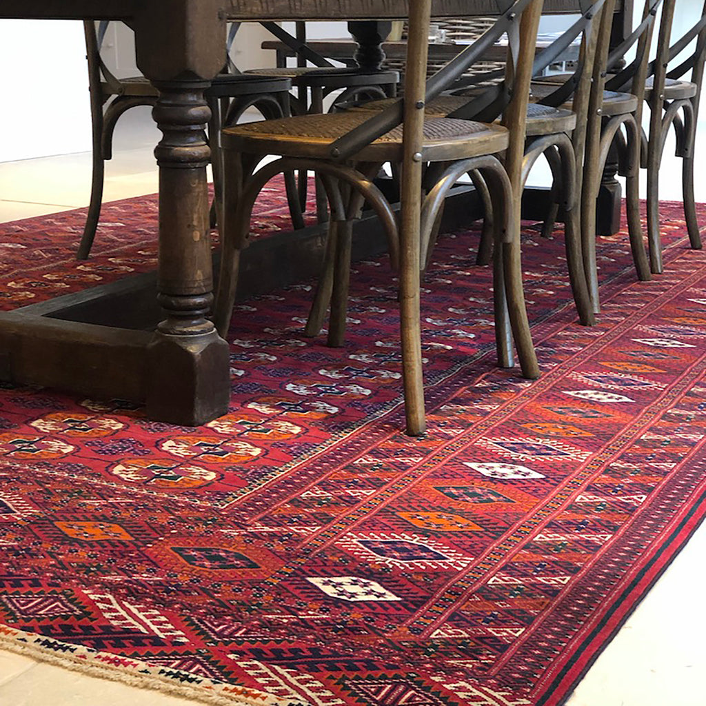 A beautiful and rare antique Tekke Turkoman carpet from The Handmade Rug Company