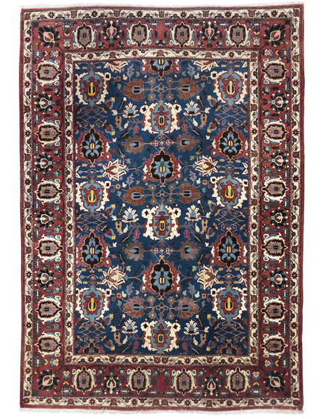 Antique Veramin - 217cm x 147cm (7'2 x 4'10) - Veramin Rug - Antique carpets - HANDMADE RUG COMPANY