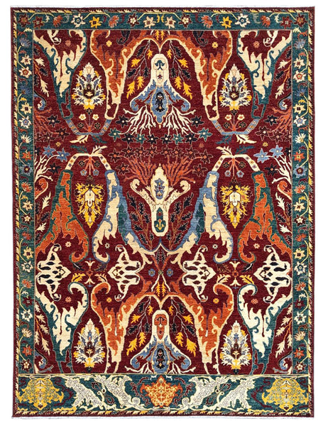 ARTS AND CRAFTS - 369cm x 277cm (12'2 x 9'1) - TRADITIONAL ARTS AND CRAFT RUGS - COMPANY : Emma Mellor Handmade Rugs London