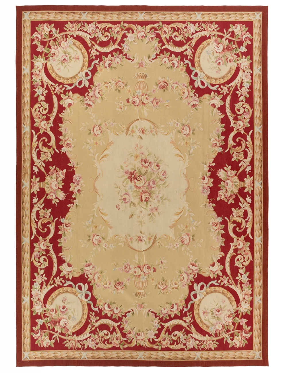 Large Aubusson Rug 370cm x 275cm Aubusson Rugs Emma Mellor Rugs