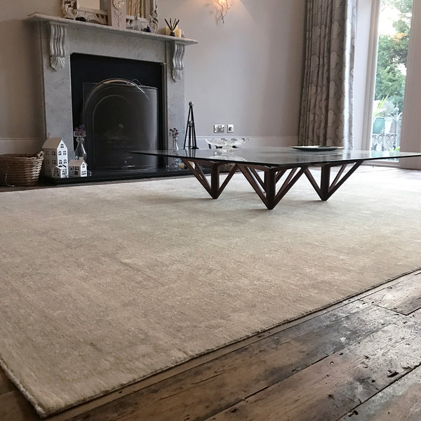 A Large Ghost Farahan rug by The Handmade Rug Company